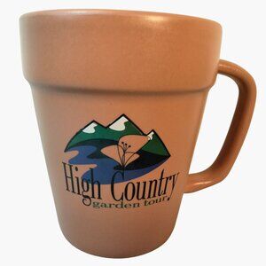 High Country Garden Tour Ceramic Mug Steamboat Springs Colorado Flower Pot Cup